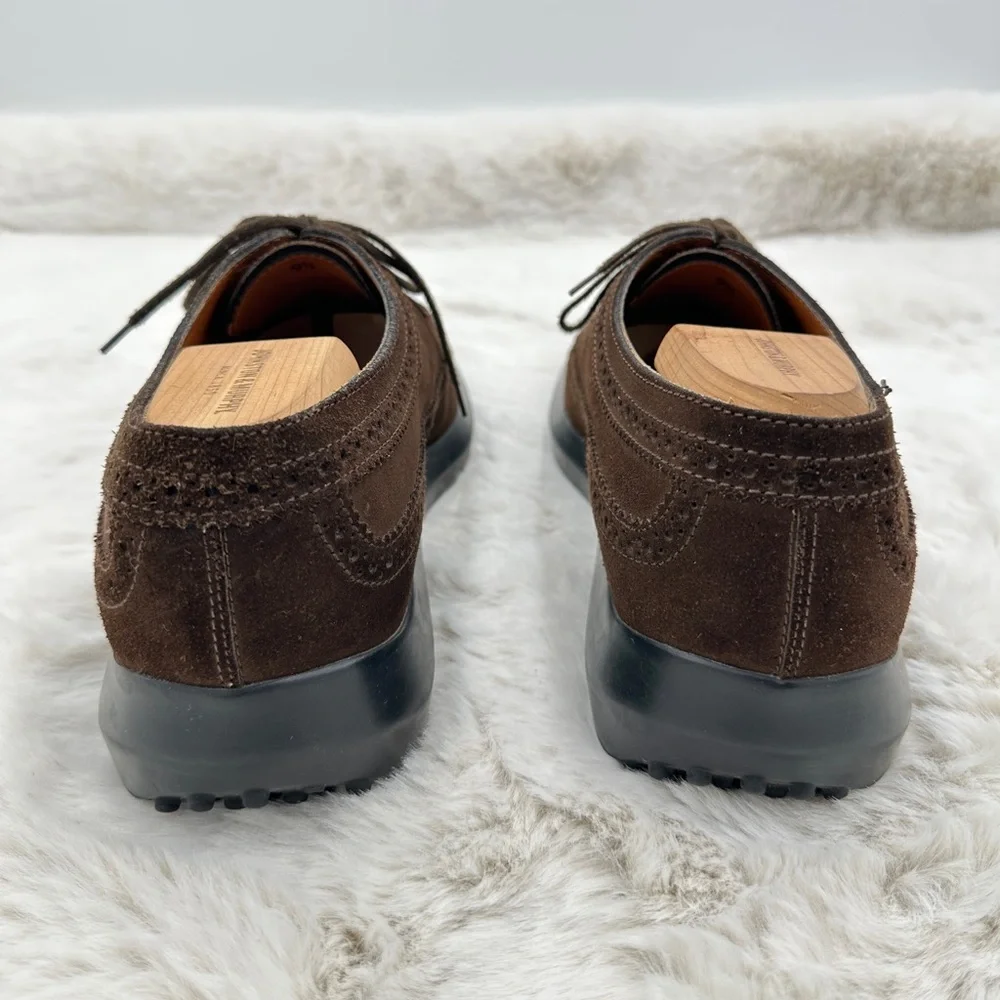 Tod’s Brown Suede lace up Oxford Shoes men’s‎ derby size 9.5